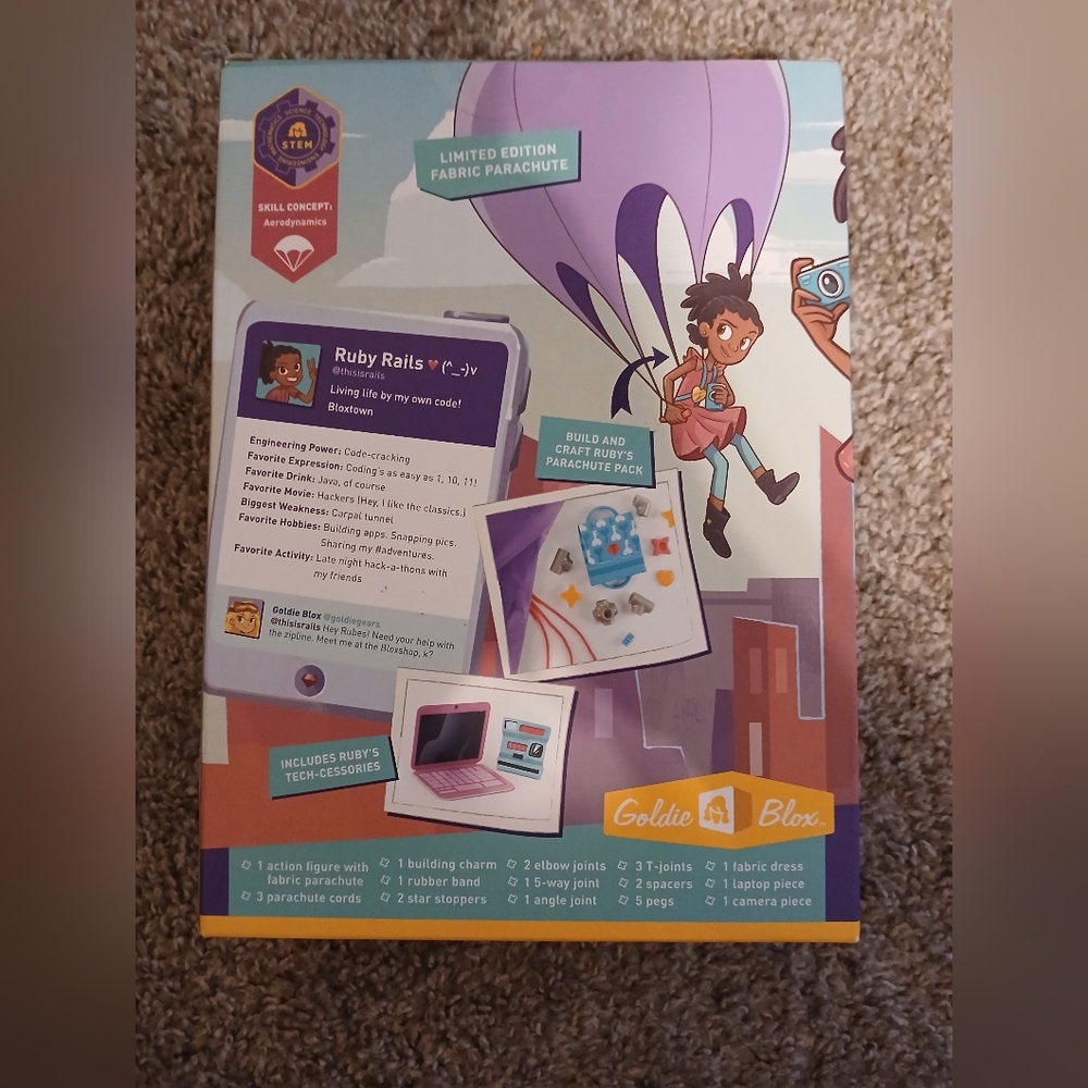 Goldie Ruby Rails Skydive Action Figure - Picture 2 of 4